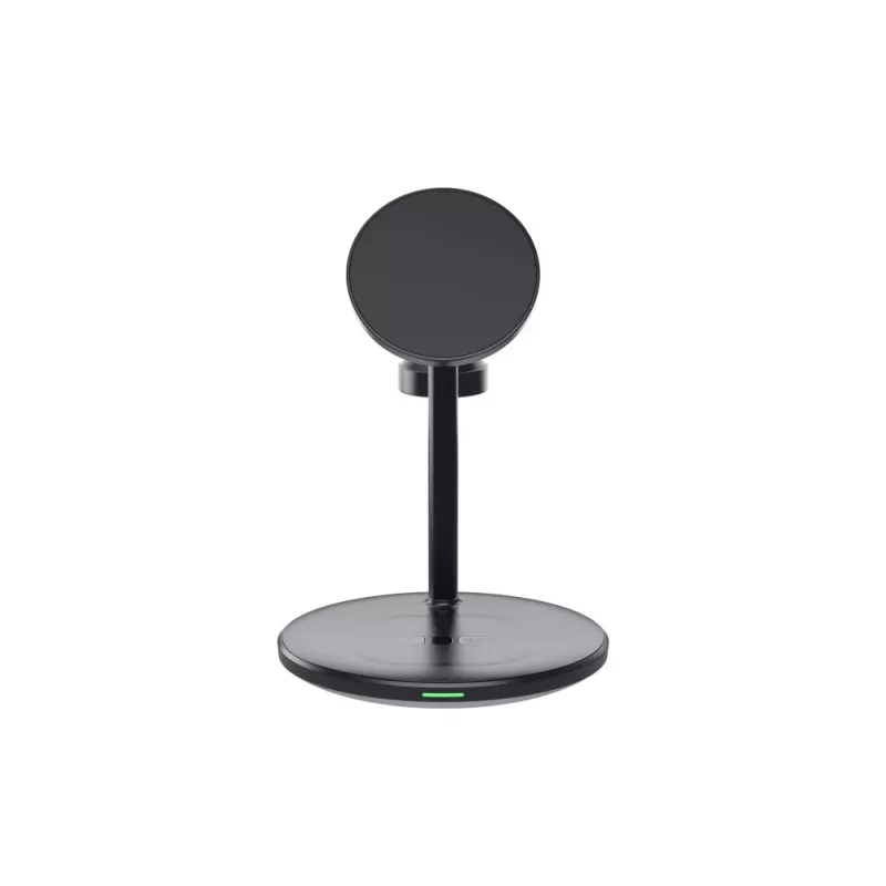 Green Cell MSST-GC-3IN1-B belaidžio įkrovimo stotelė 3 viename – išmaniesiems telefonams, belaidėms ausinėms ir išmaniesiems laikrodžiams, juoda