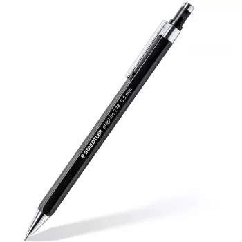 Grafitinis pieštukas Staedtler 7785ABK25D HB šešiakampis juodai sidabrinis, 1 vnt.