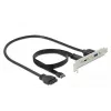DeLOCK 89934 lizdo laikiklis su 1x USB Type-C ir 1x USB Type-A prievadu