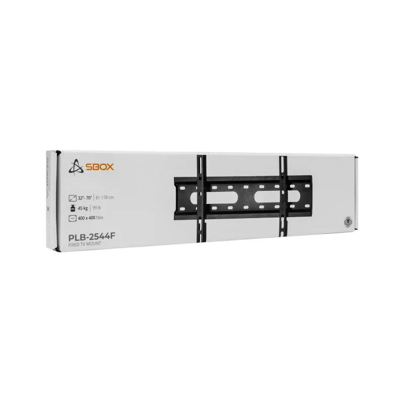 Sieninis TV laikiklis SBOX PLB-2544F-2 32–70 colių televizoriams, iki 45 kg, VESA 400x400