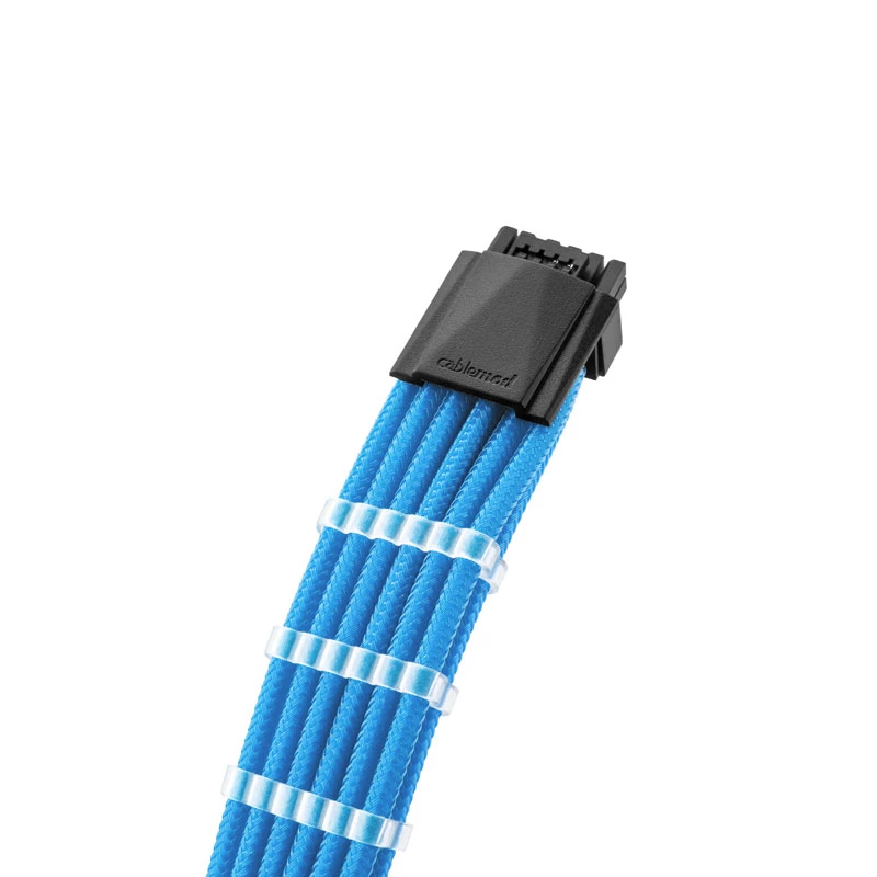 CableMod RT-Series PRO ModMesh 12VHPWR dviejų laidų rinkinys ASUS/Seasonic, šviesiai mėlyna