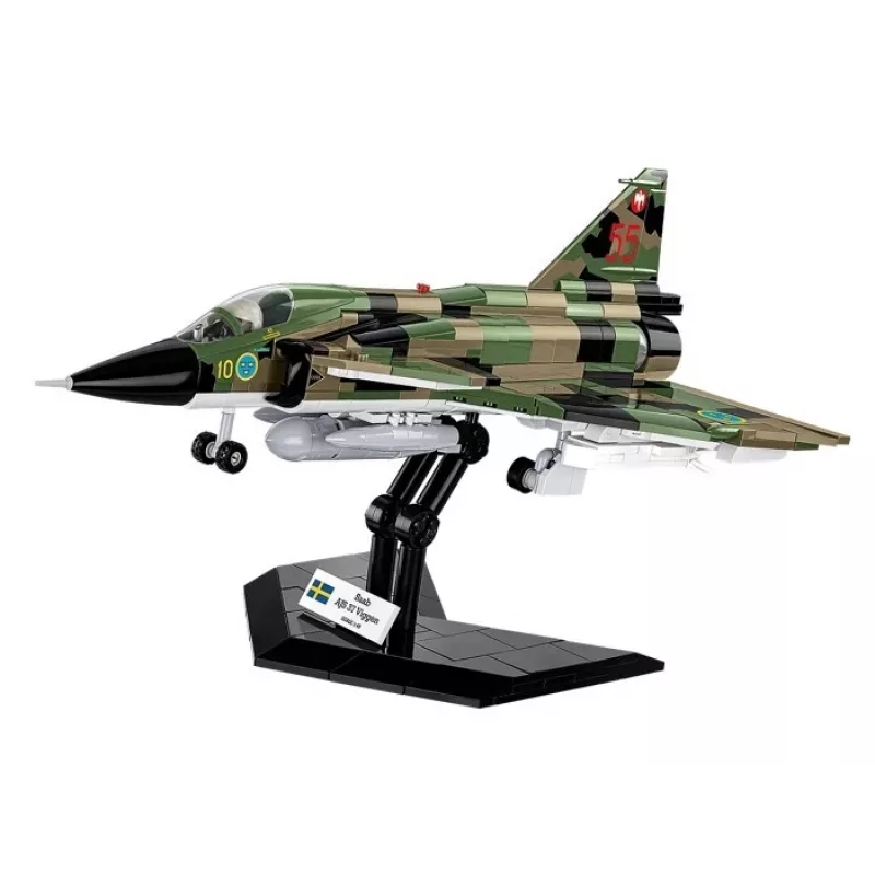 Konstruktorius Cobi Blocks Saab AJS 3 Viggen 911 dalių modelio rinkinys