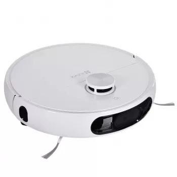 Robotinis dulkių siurblys EZVIZ RS2 su žemėlapiu, 4000 Pa siurbimo galia, 5200 mAh baterija, 220 min veikimo laikas, plaunamas šluostės pagrindas, bazinė stotelė su 5/5,5 L vandens talpyklomis