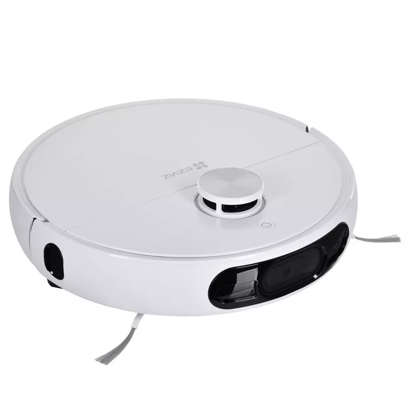 Robotinis dulkių siurblys EZVIZ RS2 su žemėlapiu, 4000 Pa siurbimo galia, 5200 mAh baterija, 220 min veikimo laikas, plaunamas šluostės pagrindas, bazinė stotelė su 5/5,5 L vandens talpyklomis
