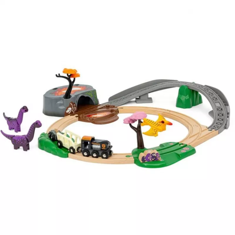 Brio World Dinozaurų nuotykių rinkinys, traukinys