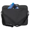 Manhattan Cambridge Laptop Bag 15.6 inch juodas, Clamshell dizainas, nešiojamas, su kišenėmis, nuimama petneša