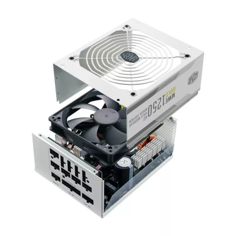 Maitinimo blokas Cooler Master MWE Gold V2 1250W 80+GOLD ATX 3.0 baltas