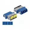 Optiminis skaidulinis jungtuvas DeLOCK 86903 LC Quad moteriškas į LC Quad moterišką vienmodis mėlynas