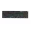Klaviatūra IBOX AURORA K-6 – Pilno dydžio QWERTY, RF belaidė + Bluetooth, RGB apšvietimas, Mechaniniai žemo profilio klavišai, Juoda