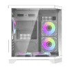 Kompiuterio korpusas Darflash FT350 + 5 aRGB ventiliatoriai (baltas)