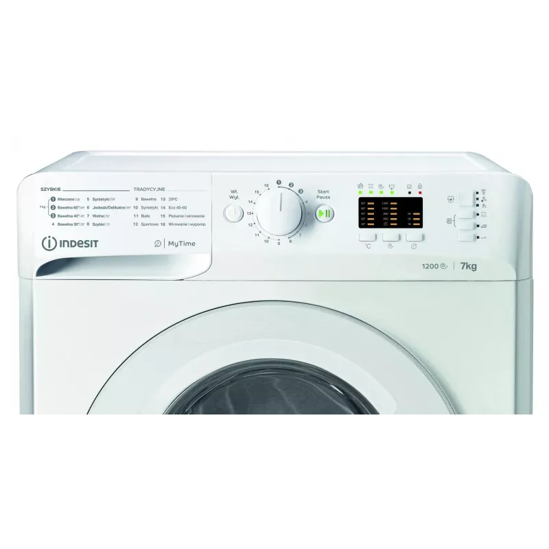Skalbimo mašina INDESIT MTWA71252WPL 7 kg, priekinė, energijos klasė E