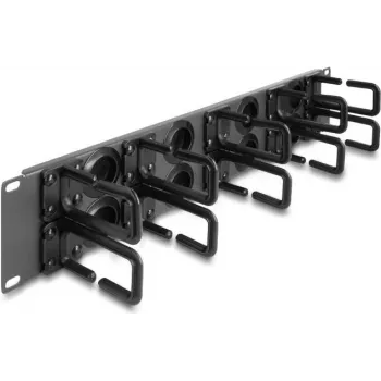 Kabelių valdymo panelė DeLOCK 66746 Pilka Metalinė Plastikinė 19 colių