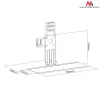 Maclean MC-756 laikiklis klaviatūrai, VESA 75x75, 100x100