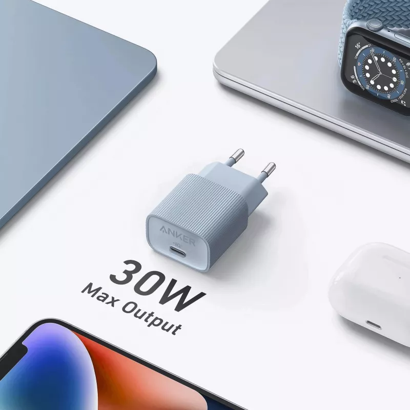 Vidinis įkroviklis Anker 511 Nano A2337G11 — 30 W USB-C, juodas