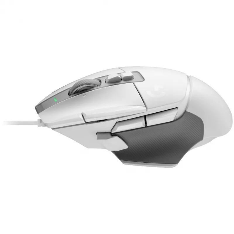 Žaidimų pelės rinkinys Logitech G G502 X su G240 kietuoju pelės kilimėliu – dešinei rankai, optinis 25600 DPI, USB Type-A, 13 mygtukų, baltas