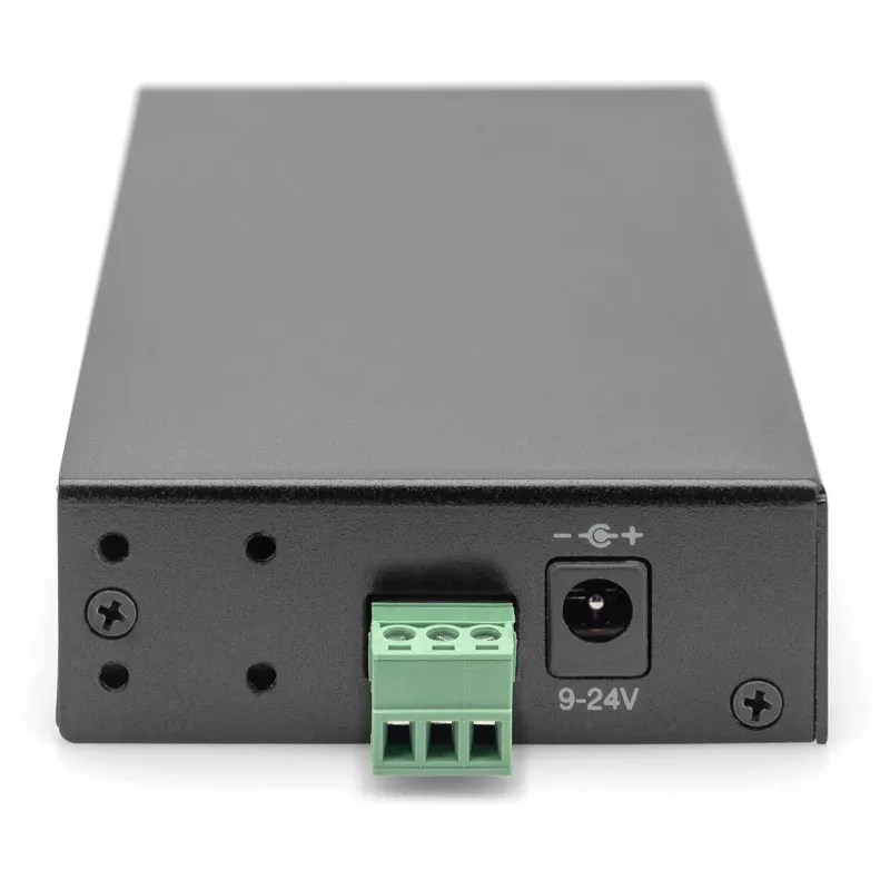 DIGITUS USB Hub 4 prievadų 3.0 → 4x A3.0 pramoninė linija juoda