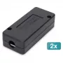 DIGITUS CAT 7 jungties modulis, 2 vnt., Cat7, ABS korpusas, juodas, 80×35×26 mm