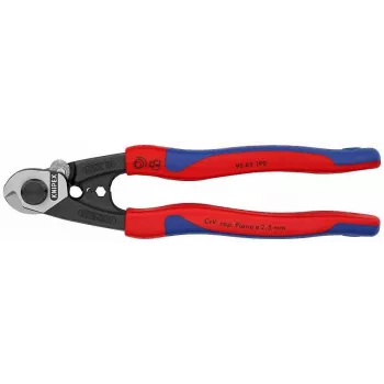 Knipex 95 62 190 vielinių lynų žirklės