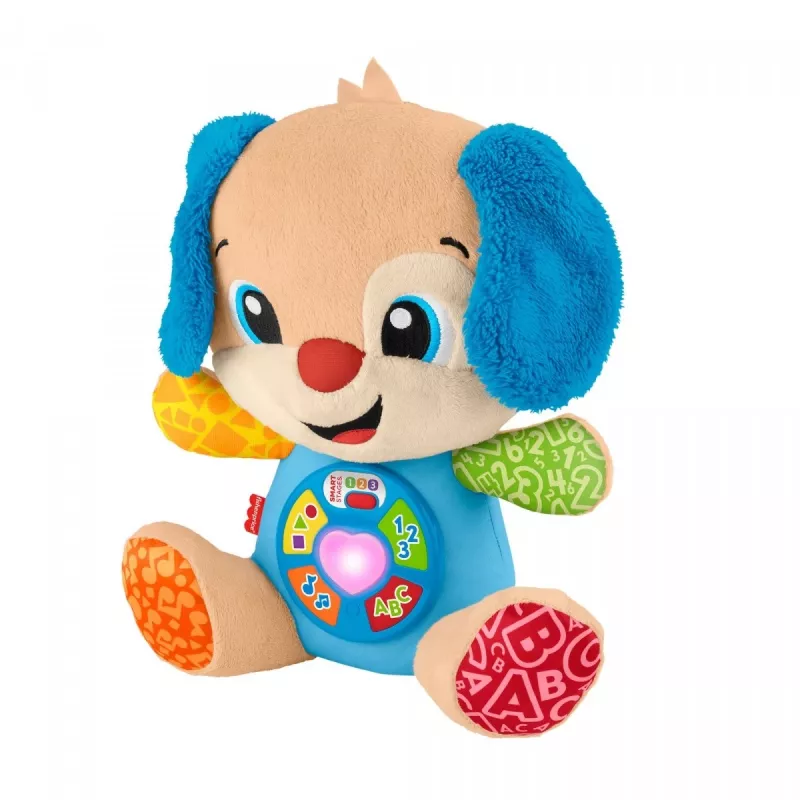 Interaktyvus mokomasis žaislas MATTEL Fisher-Price Learn & Laugh Puppy JFD27 – šviesos, garsai, mygtukai ankstyvajam mokymuisi