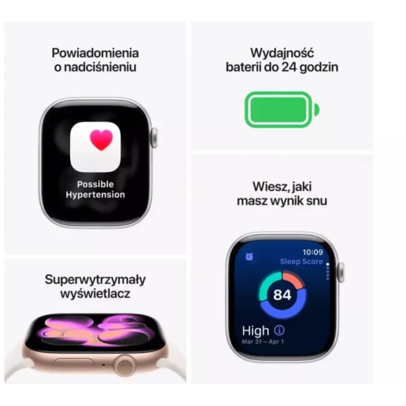 Apple Watch Series 11 GPS 46mm Jet Black Aliuminio Korpusas su Juodu Sportiniu Dirželiu - S/M