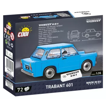 Statybinis rinkinys Cobi Trabant 601 – 72 detalės, miniatiūrinis automobilio modelis