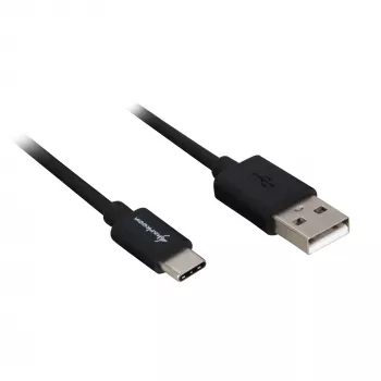 USB 2.0 A į USB-C laidas adapteris Sharkoon 0,5 m, juodas