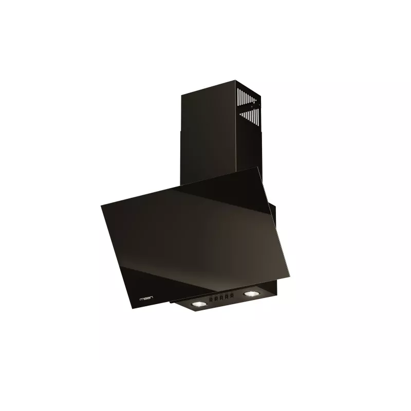 Sieninis gartraukis MAAN Vertical Glass 60 Black, stiklas/plienas, 595 mm, 135–320 m³/h, elektroninis valdymas
