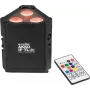 Baterijinis RGBW LED prožektorius EUROLITE AKKU IP TL-3 QCL su įkraunama baterija, atsparus dulkėms ir vandeniui