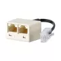 METZ CONNECT UAE tinklo adapteris – RJ-45 (mot.) į RJ-45 (kišt.) – 10 cm – Perlų baltumo (130607440101-E)
