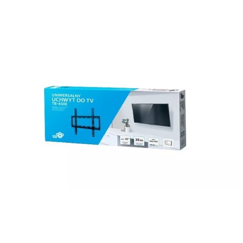 Sieninis TV laikiklis TB-450E iki 55 colių, 35kg maks., VESA 400x400