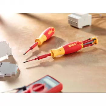 Atsuktuvų rinkinys wiha 41157 LiftUp electric, izoliuotas, raudonas/geltonas, 7 vnt.