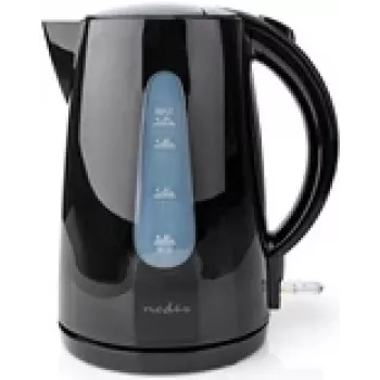 Nedis KAWK130EBK virdulys - 1,7 l - 2200 W - juodas - plastikinis - vandens lygio indikatorius - belaidis