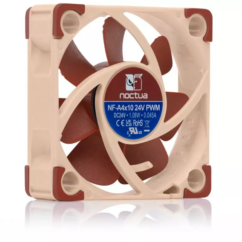 Ventiliatorius Noctua NF-A4X10 24V PWM 4 cm Smėlio Ruda 5000 RPM 8.9 m³/h