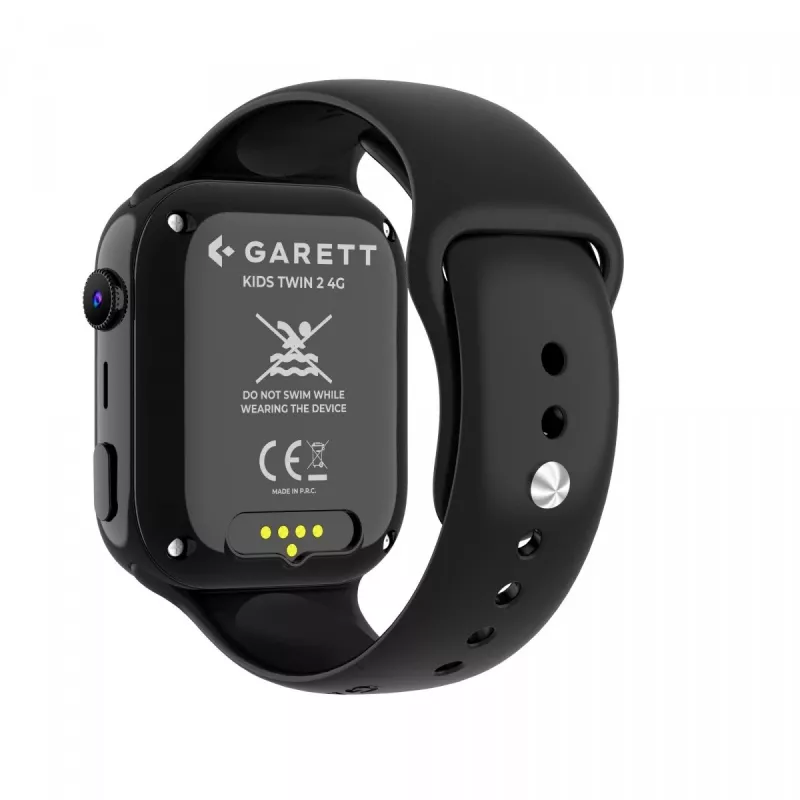 Garett Kids Twin 2 4G Black – išmanusis vaikų laikrodis