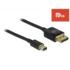 DisplayPort kabelis DeLOCK 84927 Mini DisplayPort 1 m Juodas