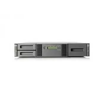 Hewlett Packard Enterprise HPE StorageWorks MSL2024 – Juostų biblioteka – LTO Ultrium – maksimalus įrenginių skaičius: 2 – Stelažinė – montuojama į stelažą – 2U – brūkšninių kodų skaitytuvas – skirta ProLiant DL120
