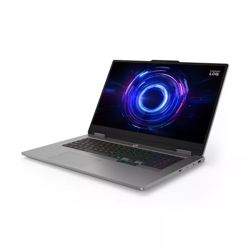 Nešiojamas kompiuteris Lenovo LOQ 17IRX10, Intel Core i7-13650HX, 17.3 inch Full HD, 16 GB DDR5, 512 GB SSD, NVIDIA GeForce RTX 5060, Windows 11 Home, pilka
