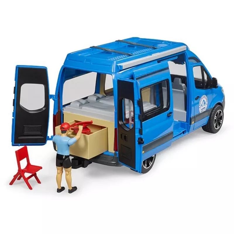 BRUDER Camper MB Sprinter 02684 su vairuotoju – plastikinis modelis