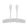 Belkin BOOST↑CHARGE PRO Flex USB-C laidas 1 m USB 2.0 USB C baltas (CAB011BT1MWH)