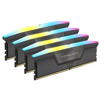 Corsair Vengeance RGB 64 GB DDR5-6000 (4x 16 GB) kvadrokitas, juoda, CMH64GX5M4B6000C36