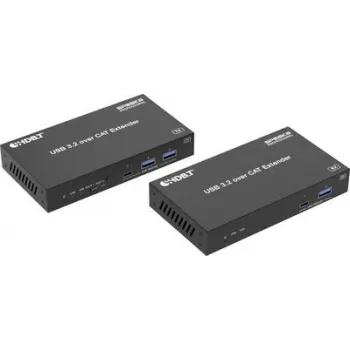SpeaKa Professional SP-USBE-830 7+2 prievadų KVM išplėtimo įrenginys, valdomas per kompiuterį, juodas (SP-13472960)