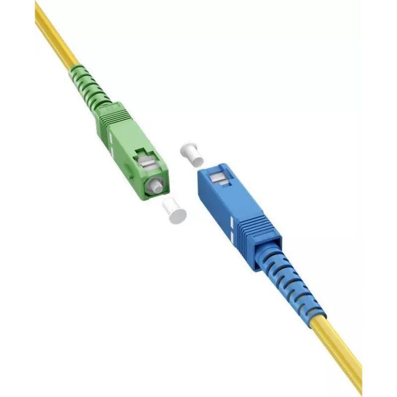Goobay 59661 Skaidulinis optinis kabelis 5 m SC/APC SC/UPC FTTH OS2 Geltonas