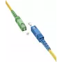 Goobay 59661 Skaidulinis optinis kabelis 5 m SC/APC SC/UPC FTTH OS2 Geltonas