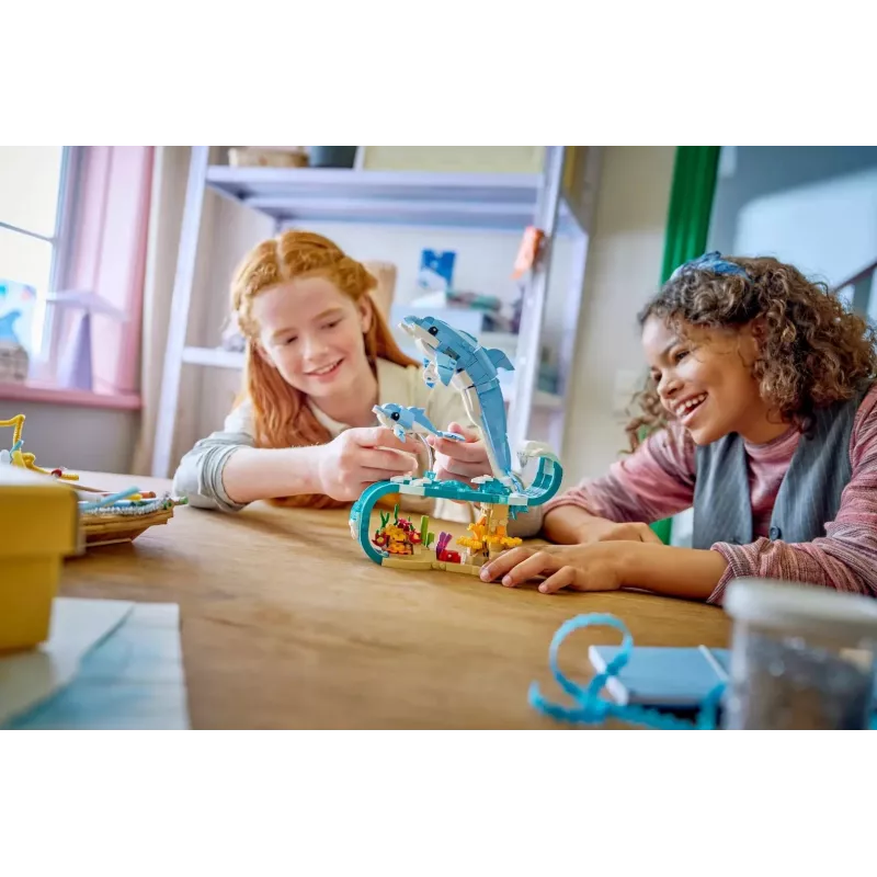 LEGO CREATOR 3 IN 1 31385 Jūrų gyvūnai: Gražūs delfinai