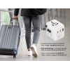 Kelioninis maitinimo adapteris GEMBIRD TPA-1A2C20-01-W — 20 W, USB-A (18 W) + 2× USB-C (20 W), E tipo kištukas, baltas