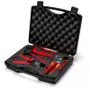 Kabelių užspaudimo replių rinkinys Knipex 97 91 04 V01 pilka oranžinė raudona 5 vnt.