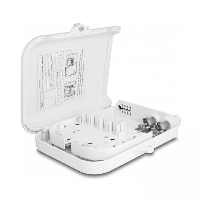 DeLOCK Fiber Optic Distribution Box 8 Port Vandeniui Atspari Balta