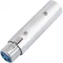 Garso adapteris Omnitronic 3 kontaktų XLR lizdas į 5 kontaktų XLR kištuką 30226577