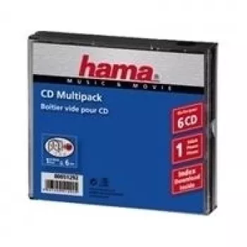 CD daugiapakė Hama 51292 6 diskų permatoma