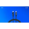 Savio USB-C – USB-C laidas CL-174 1 m juodas USB 3.2 Gen 1